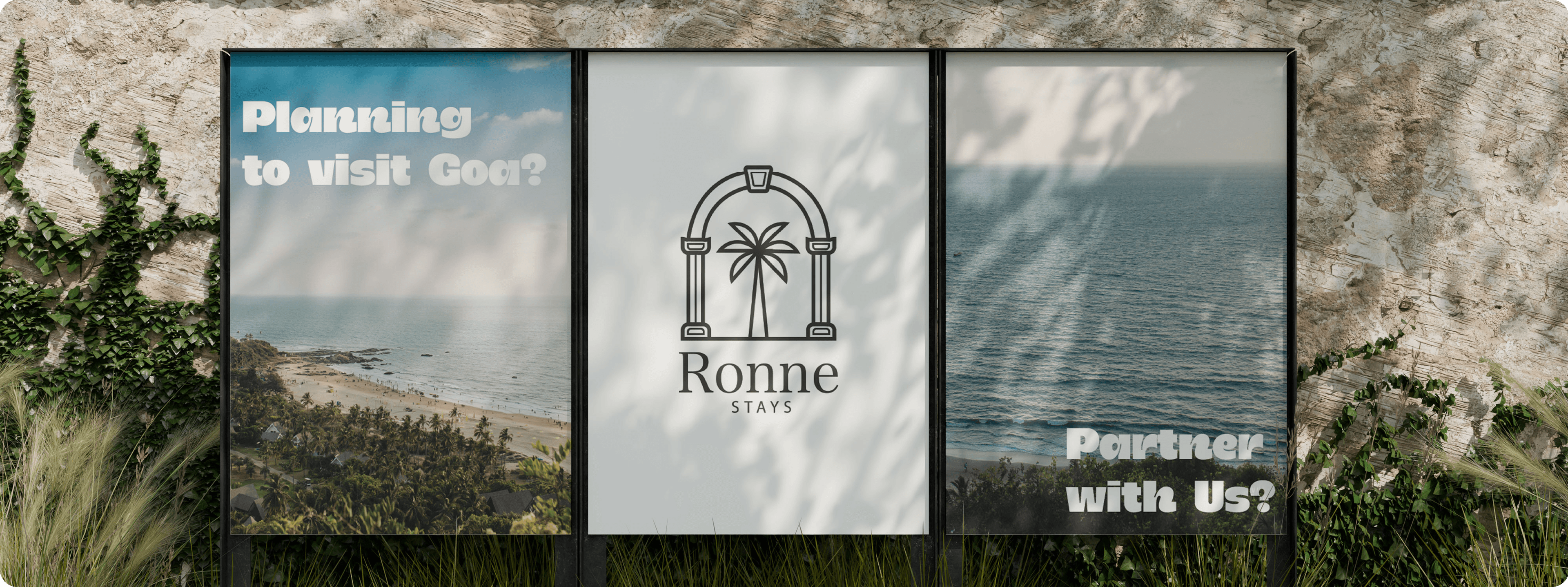 Outdoor poster showcasing coastal serenity